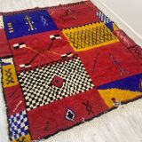 Handmade Moroccan Berber carpet 247 x 200 CM
