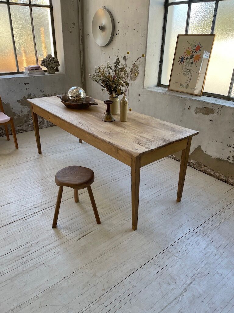 Oak and pine farm table 2m