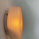 Vintage wall lamp in pressed molded sandblasted glass, France 1960