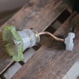 Green tulip wall light