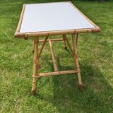 Rattan coffee table with drawer