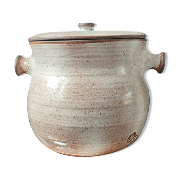 Chaudron soupière en céramique La Hulotte , Ateliers Pierlot , Ratilly