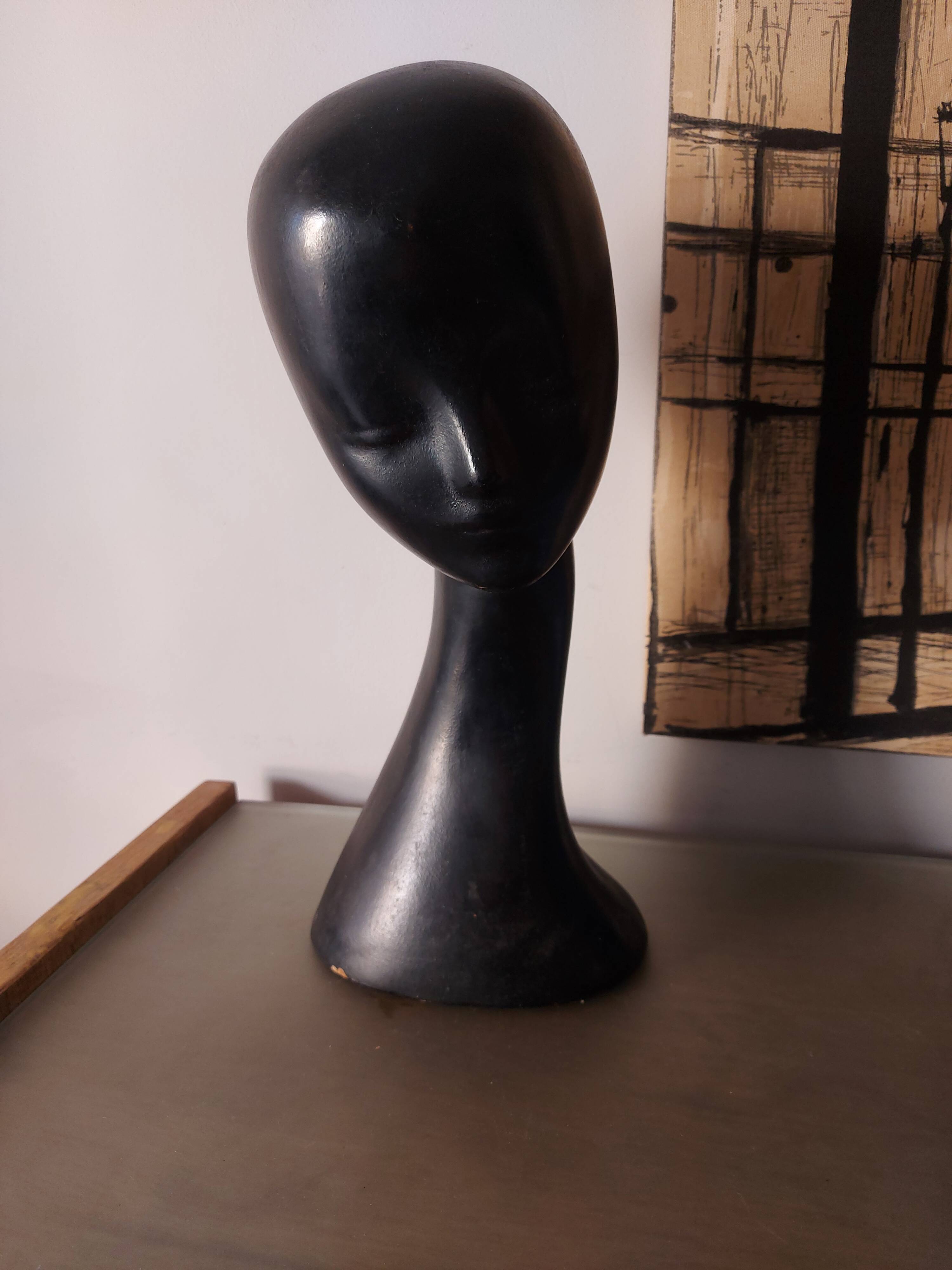 Vintage mannequin head from the 60s, 70's