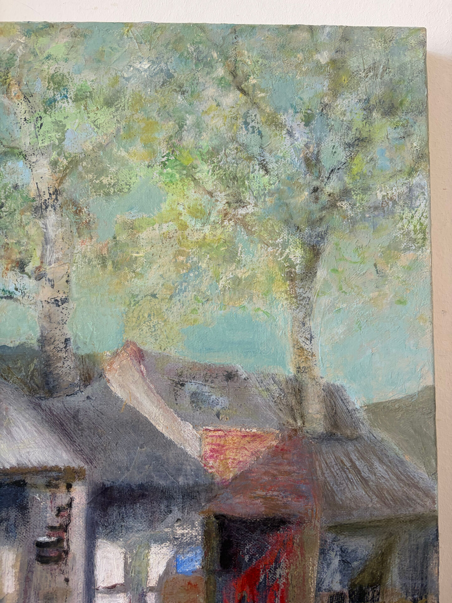 Scène de rue chinoise, huile sur toile signée