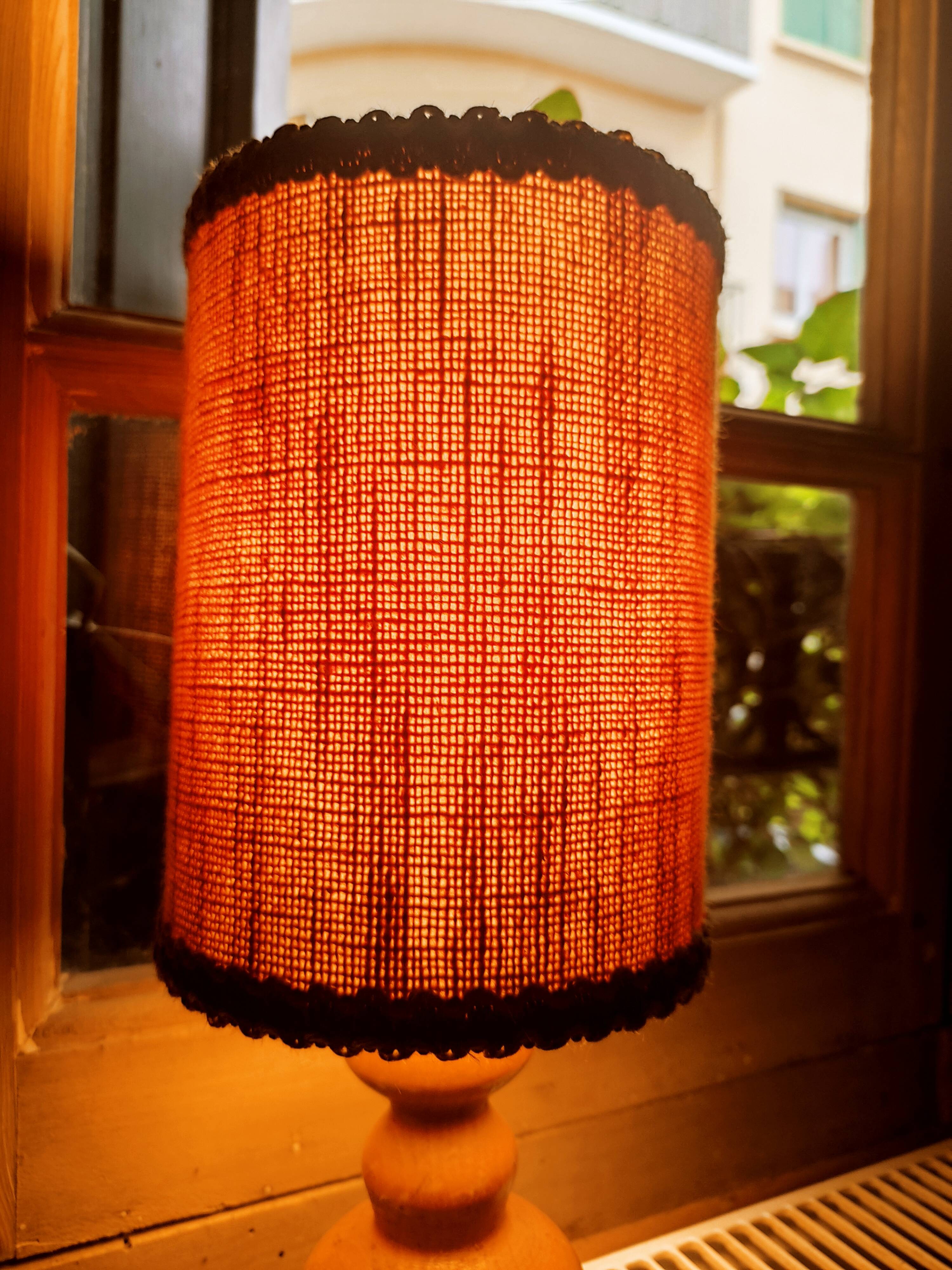 Vintage wooden lamp