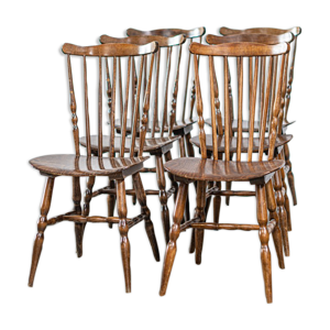 Série 6 Chaises Baumann Western