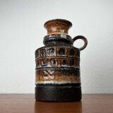 Ceramic vase from the Danish modern mid-century studio, 1960s.