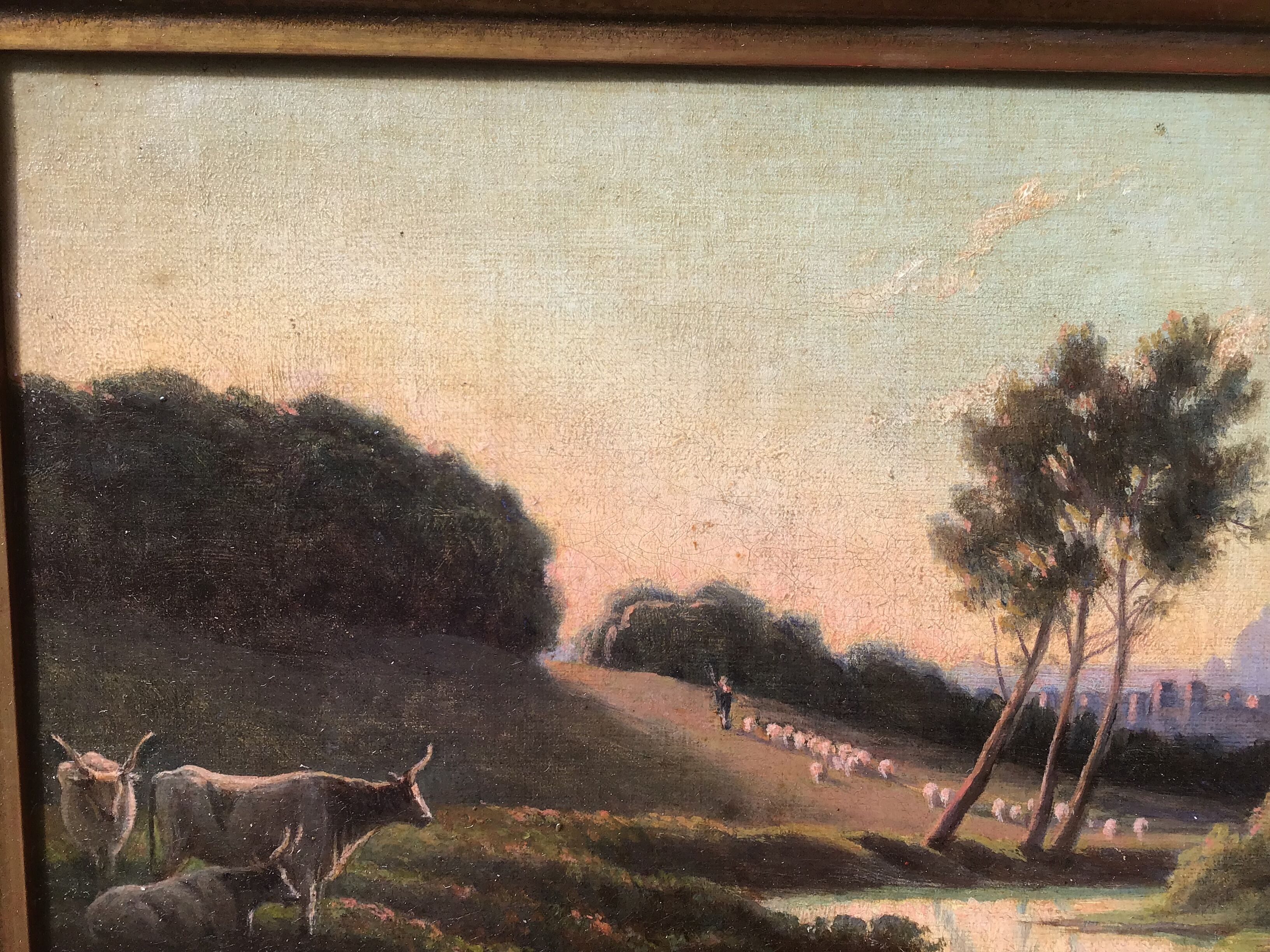 Landscape painting of Tuscany Italy