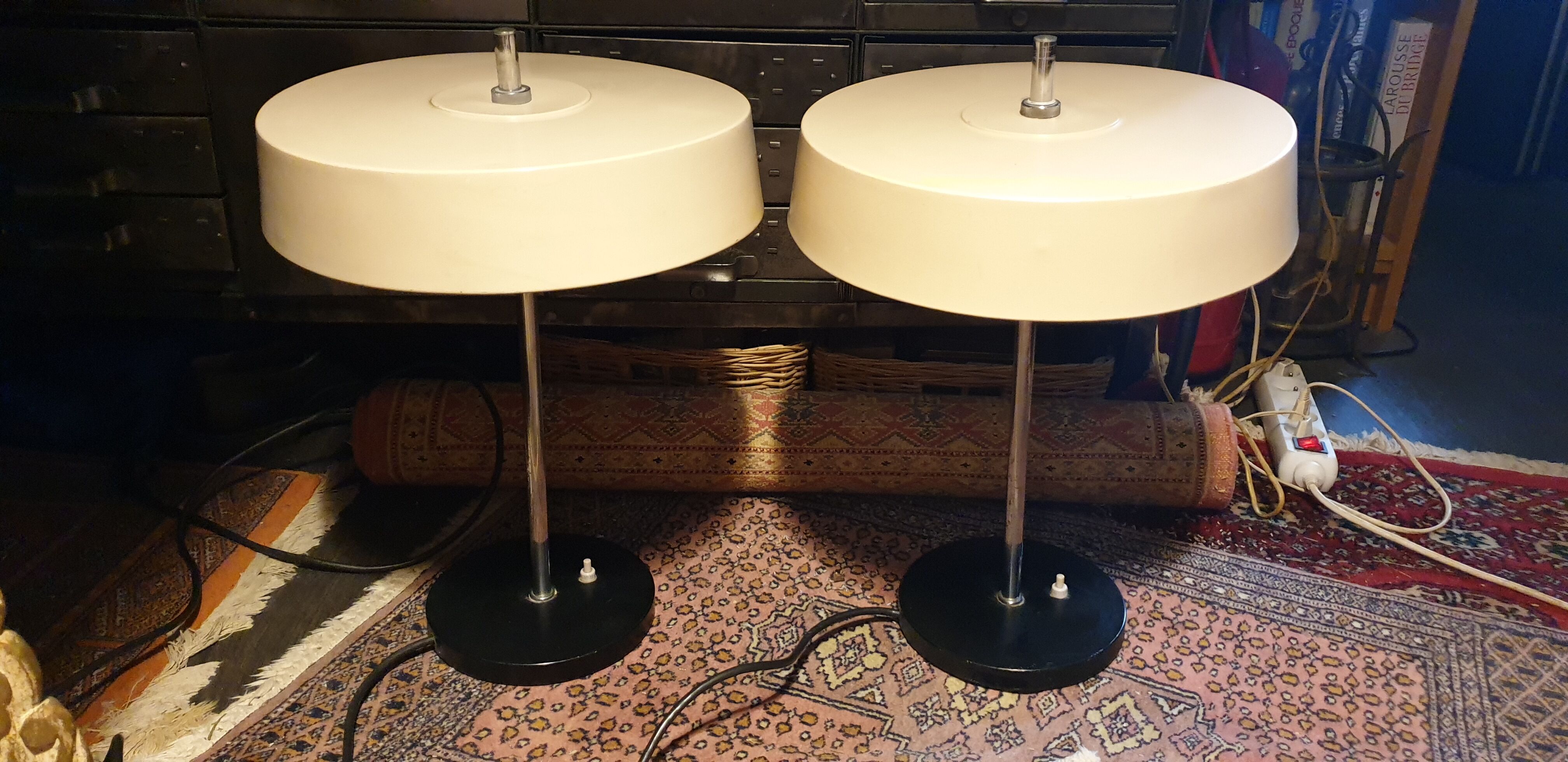 Paire de lampes desing 60/70
