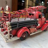 Vintage metal fire truck