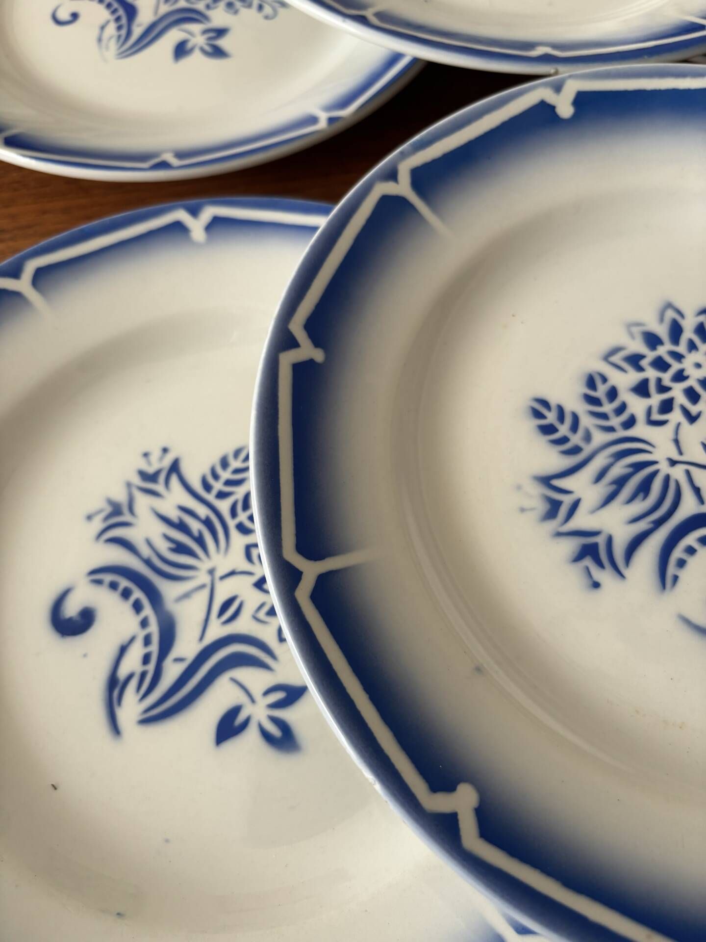 Set of dessert plates Digoin Sarreguemines canebiere • Tableware v