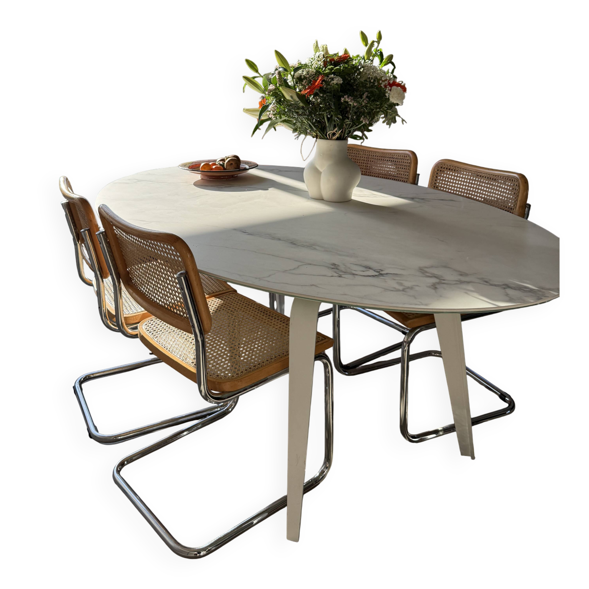 Oval dining table mauro lipparini