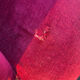 Small old Napoleon III toad sofa in red velvet
