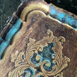 Florentine top wood painted vintage