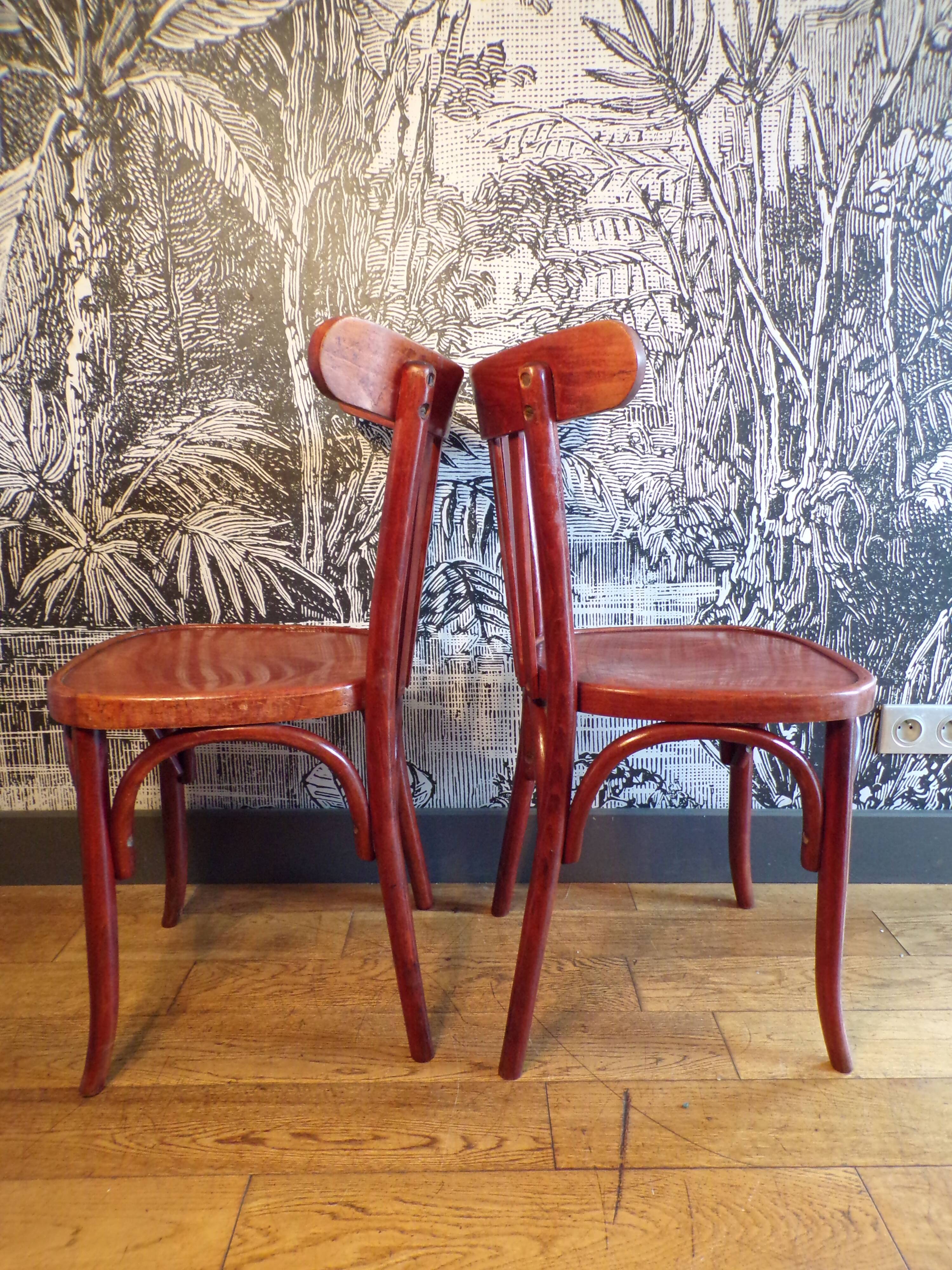 Pair of vintage bistro chairs
