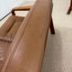 Vintage living room set – 2-seater sofa & cognac leather armchair