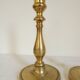 Pair of bronze candlesticks from the Restoration period, circa 1820