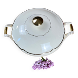 Opaque porcelain soup tureen Digoin and Sarreguemines