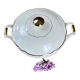Opaque porcelain soup tureen Digoin and Sarreguemines
