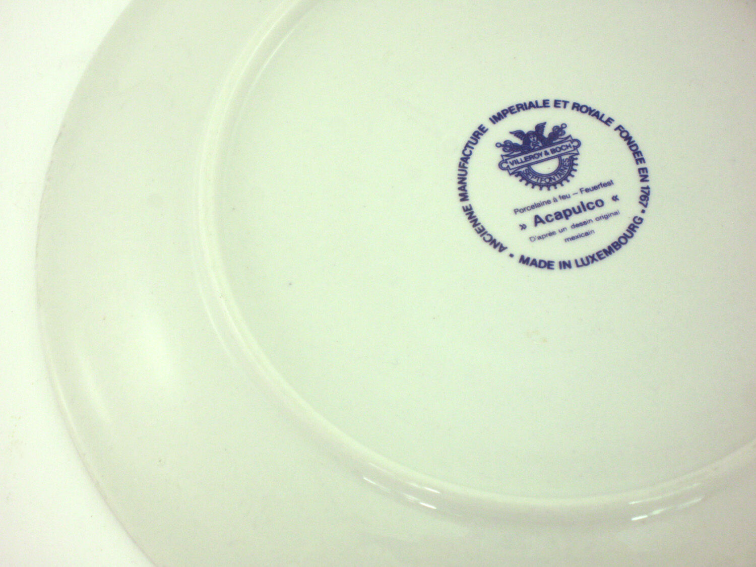 Porcelain cut plate - Acapulco Villeroy - Boch -made in Luxembourg - vintage 60s