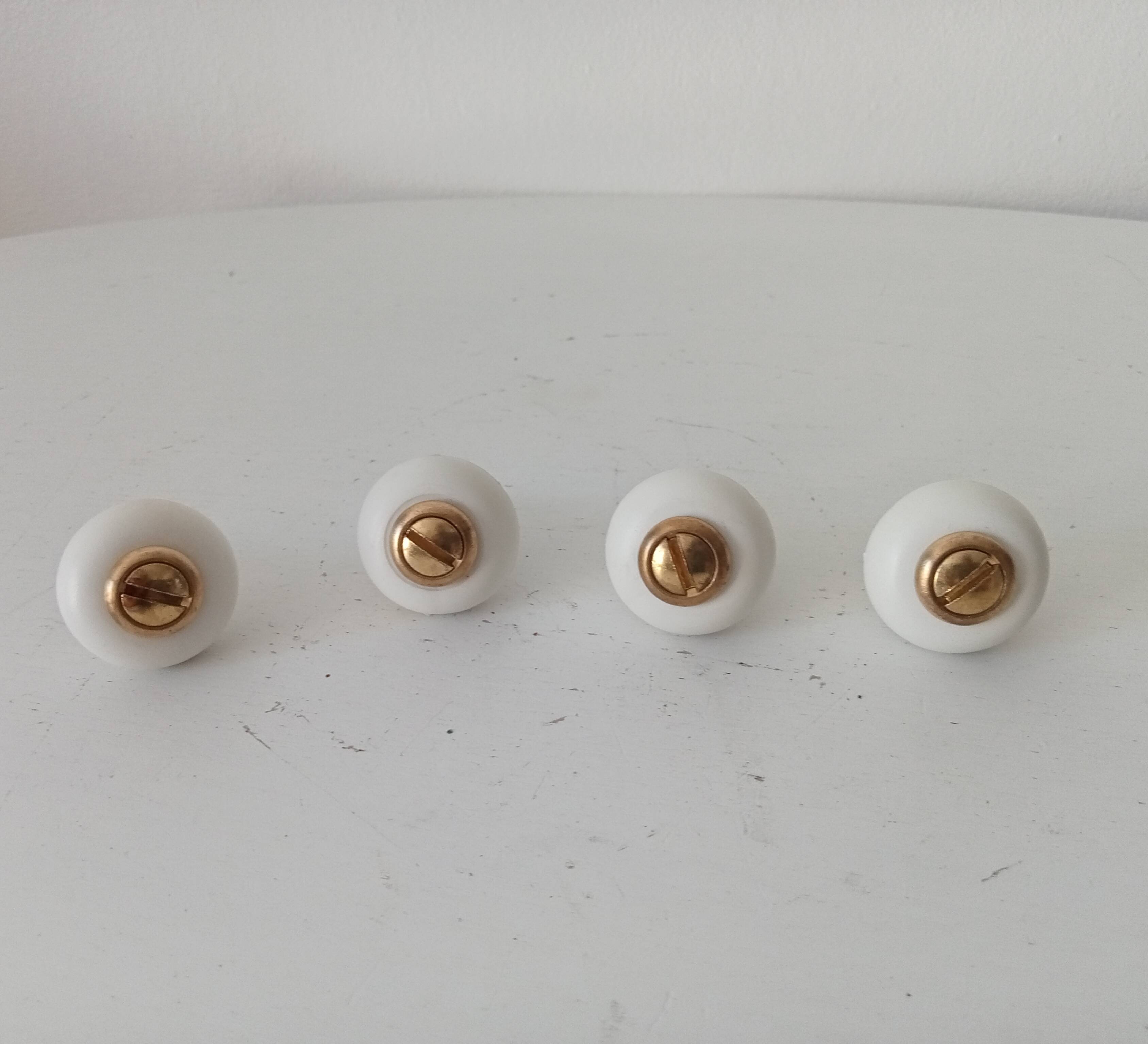 Pair of vintage furniture handles from the 70s