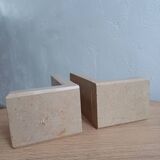 2 Stone Bookends – Art Deco Minimalist Design, France, c. 1930s–1950s