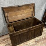 Louis XIV period curved chest in solid oak circa 1680