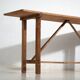 Antique Japanese work table in solid wood – wabi sabi console – Taishō–Showa period (c. 1910–1950)
