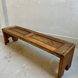 Recycled wood bench