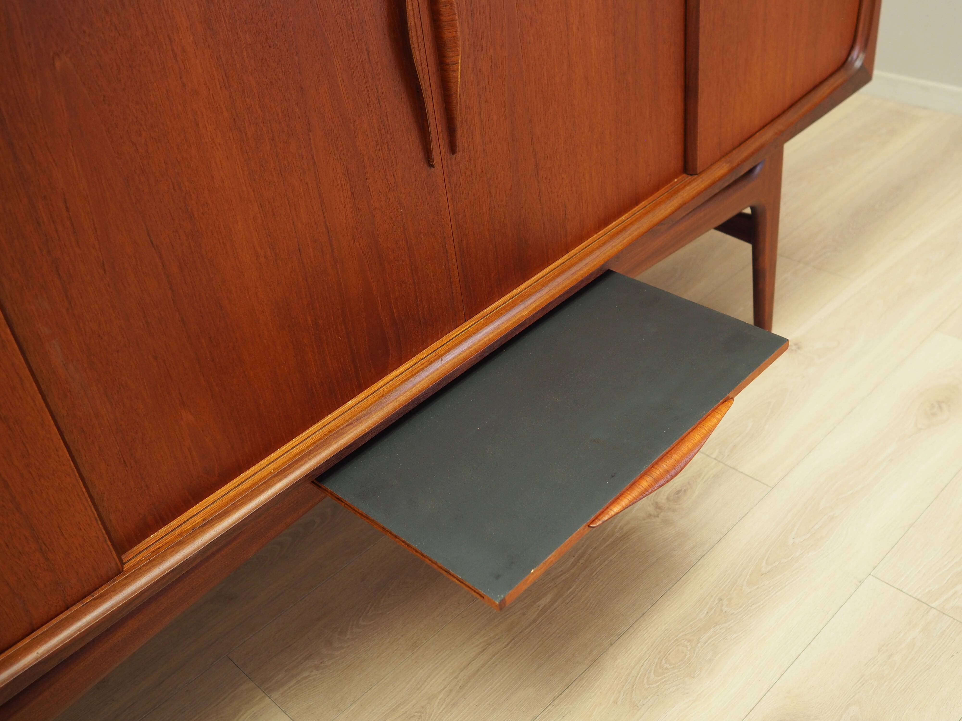 Teak highboard, Danish design, 1970s, production: Denmark