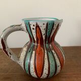 Vintage Vallauris Ceramic Pitcher Circa 1960
