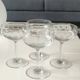 Lot of 4 x Champagne Coupes / Doyen Glassware. Art Deco 1930s.