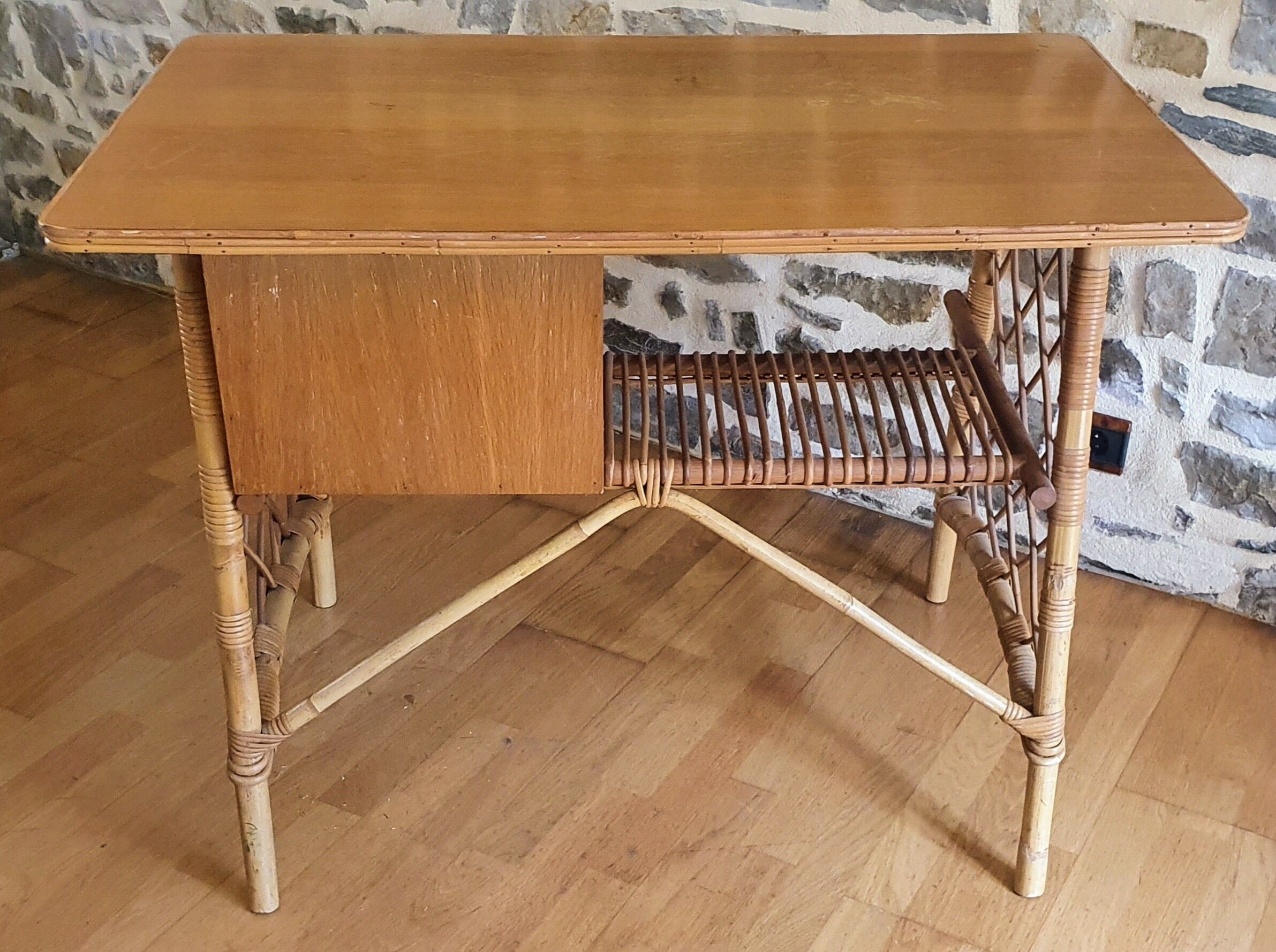 Rattan desk