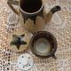 Antique stoneware coffee pot/teapot