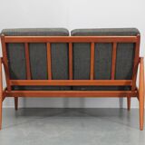 Canapé 2 places en teck Paper Knife de Kai Kristiansen des années 1960, Danemark