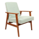 Vintage fauteuil rétro style blue bébé 1970 milieu de siècle modern design fauteuil de salon rénové