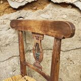 Chaise ancienne patinée