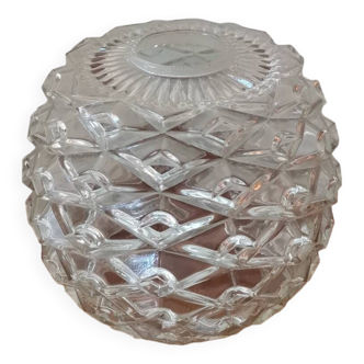 Globe de lampe boule en verre moulé vintage facette suspension baladeuse