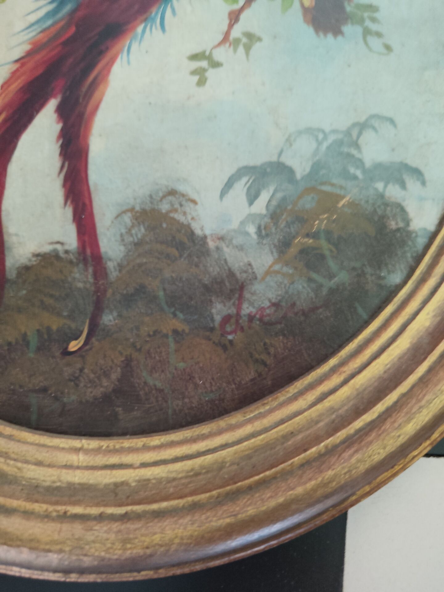Pair of bird paintings