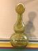 Pair Old Bottle BIOT Yellow Bullized Blown Glass - Bouchon