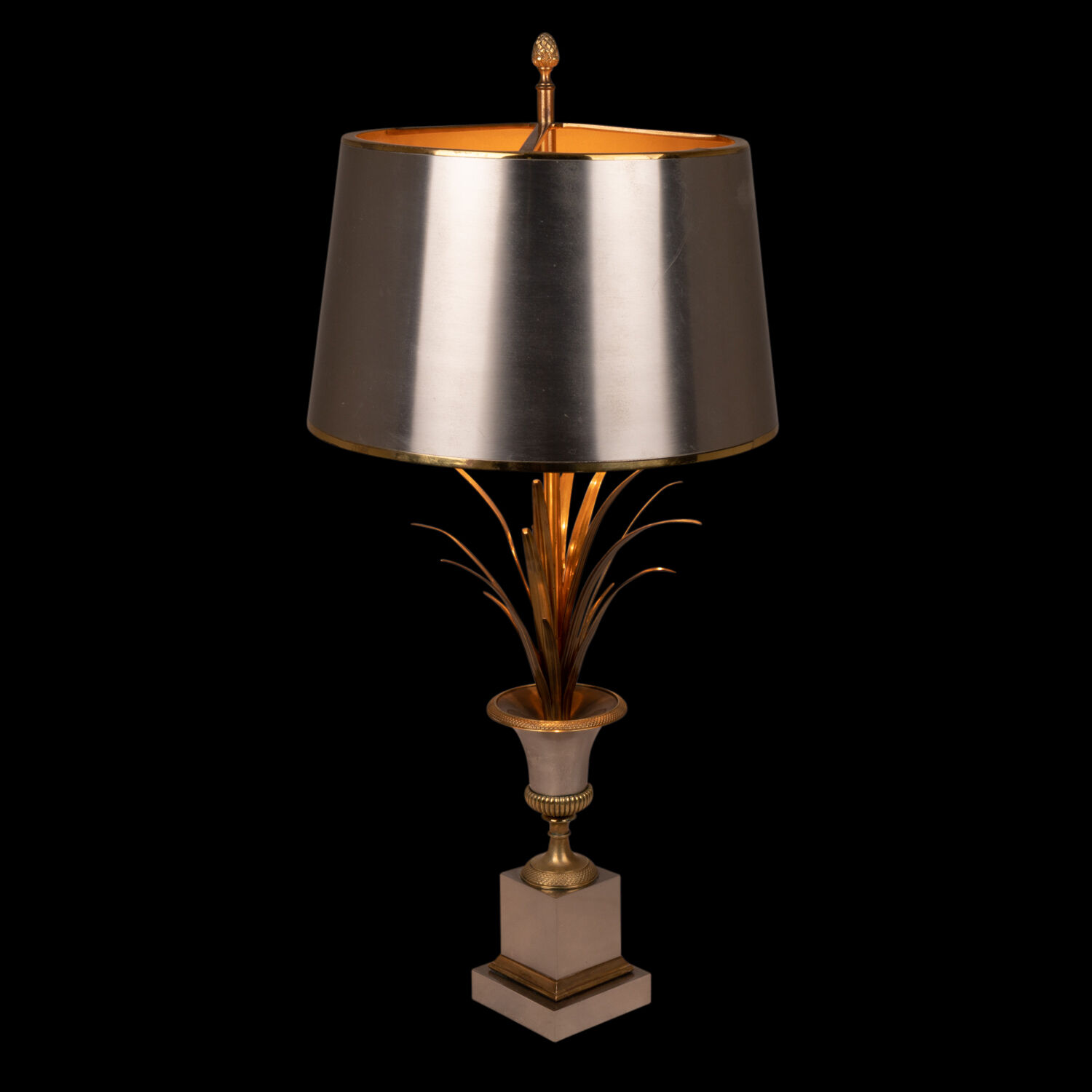 Bronze "reed" lamp, 1970s