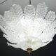 Florence, large size Murano clear transparent vintage glass ceiling light