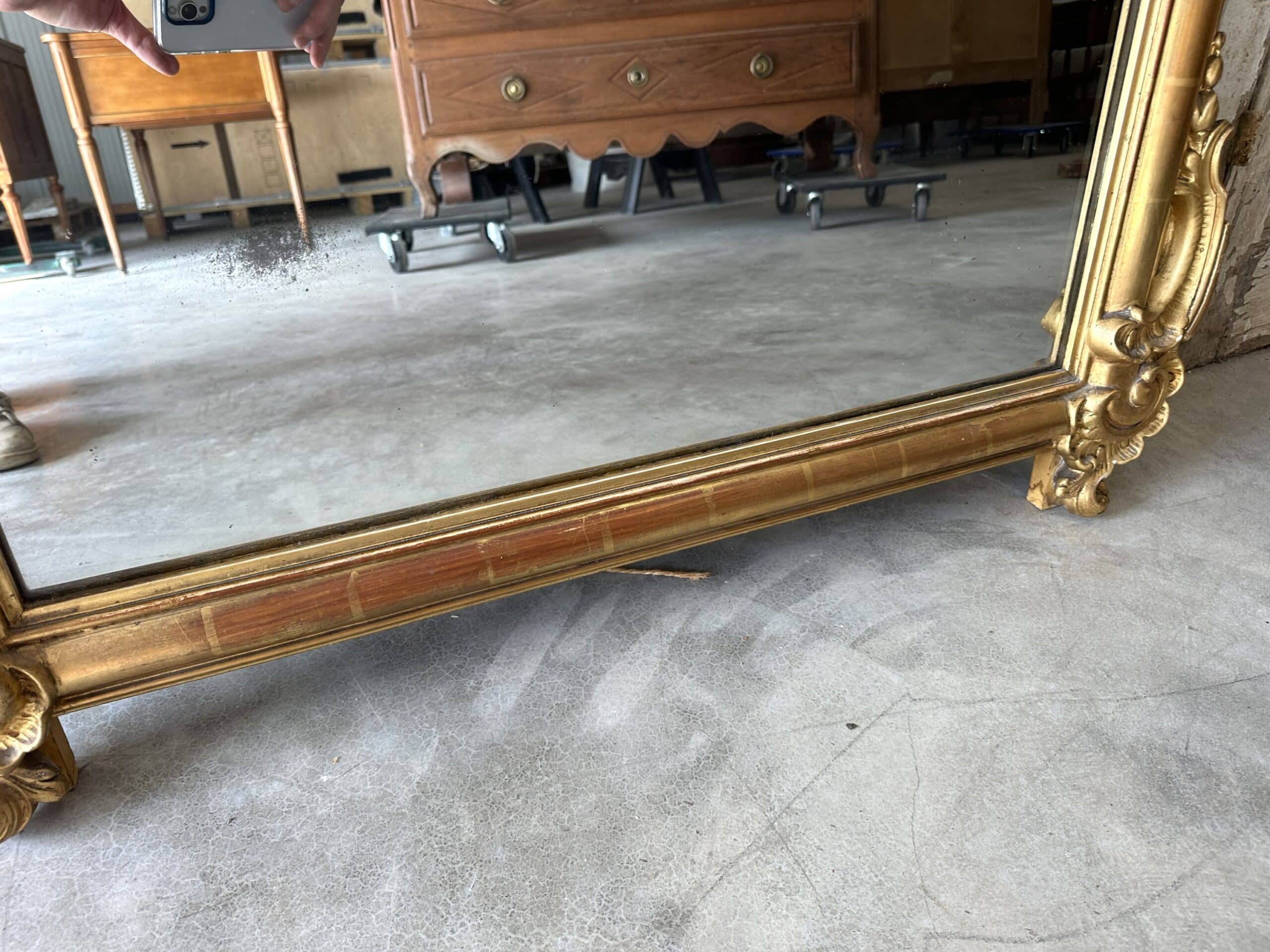 Louis XV style mirror circa 1880