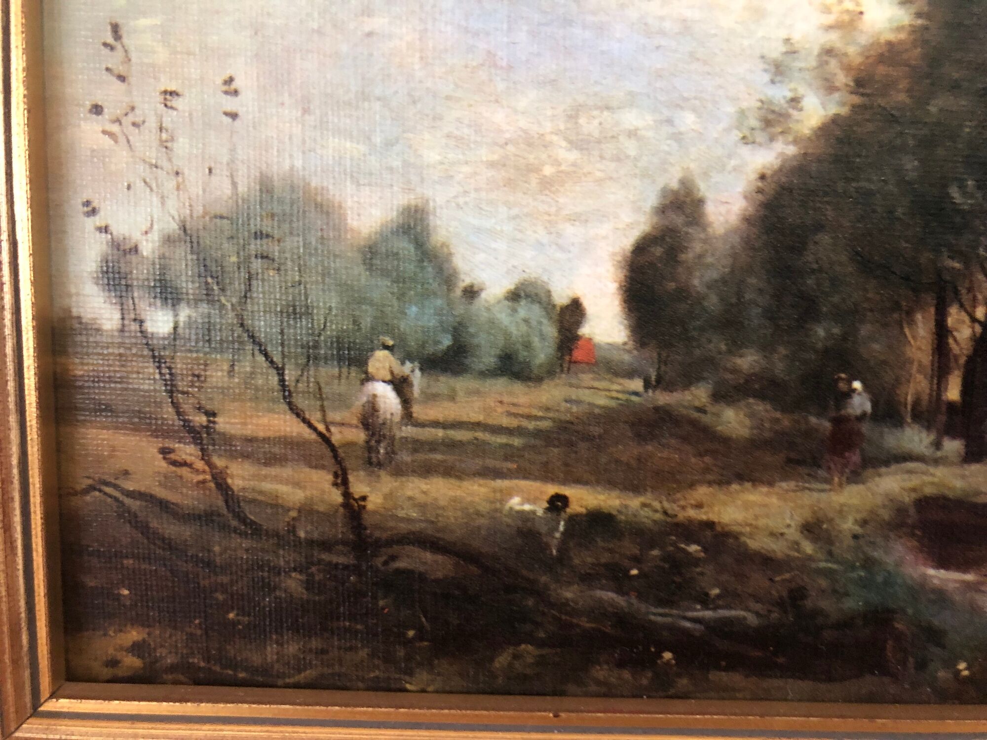 Painting printed on canvas