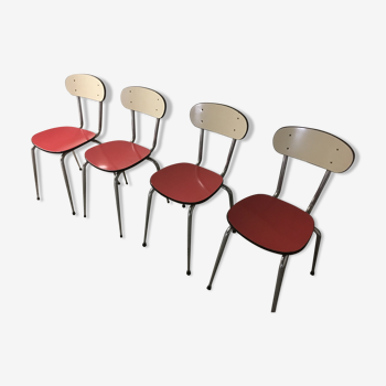 Chaises en formica années 60