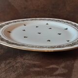 Large round Limoges porcelain dish