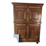 buffet with 2 bodies in solid oak