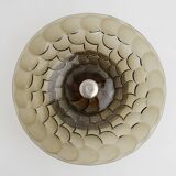 Art Deco Glass, wood and Metal Fruit Bowl, France, 1940s