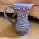 Pitcher Jean Austruy ceramic Vallauris burgundy