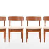 Set of four Scandinavian Danish design chairs